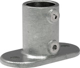 Rohrverbinder | Fußplatte oval für Ø 48.3 mm | 132D48
