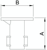 Rohrverbinder | Bodenhülse für Ø 42,4 mm | 134C42