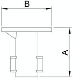 Rohrverbinder | Bodenhülse für Ø 48.3 mm | 134D48