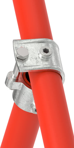 Rohrhalter Ø 48,3 mm aus feuerverzinktem Temperguss – 135YD48