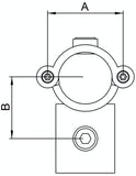 Rohrverbinder | Kreuzstück 90° für Ø 33,7 mm | 137B34