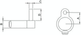 Rohrverbinder | Stellringzapfen Ø 26,9 mm | 140A27