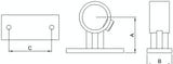 Rohrverbinder | Handlaufhalterung für Ø 33,7 mm | 143B34