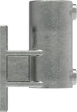 Rohrverbinder | Wandhalter Platte vertikal Ø 33,7 mm | 144B34