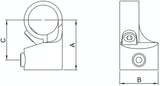 Rohrverbinder | Winkelgelenk verstellbar Ø 42,4 mm | 148C42