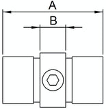 Rohrverbinder | Verbindungsstück innen Ø 26,9 mm | 150A27