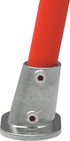 Fußplatte oval 0-11° Neigung Ø 48,3 mm aus feuerverzinktem Temperguss – 152D48