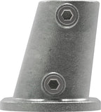 Rohrverbinder | Fußplatte oval 0-11° Neigung Ø 42,4 mm | 152C42