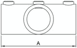 Rohrverbinder | Kreuzstück verstellbar 0-11° Ø 33,7 mm | 156B34