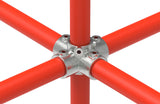 Rohrverbinder | Kreuzstück für Stützrohr für Ø 33,7 mm | 158B34