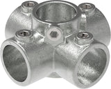 Rohrverbinder | Kreuzstück für Stützrohr für Ø 33,7 mm | 158B34