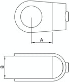 Rohrverbinder | Kreuzstück offen für Ø 33,7 mm | 160B34