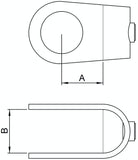 Rohrverbinder | Kreuzstück offen für Ø 60,3 mm | 160E60