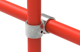 Rohrverbinder | Kreuzstück vorgesetzt 90°, reduziert Ø 60,3 mm auf Ø 48,3 mm | 161E60/D48