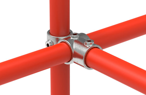 Rohrverbinder | Kreuz-T-Stück kombiniert für Ø 33,7 mm | 165B34