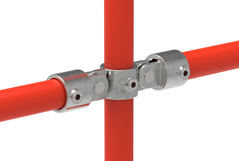 Rohrverbinder | Gelenkstück doppelt für Ø 48.3 mm | 167D48