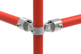 Rohrverbinder | Gelenkstück doppelt 90° für Ø 26,9 mm | 168A27