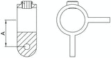 Rohrverbinder | Gelenkstück doppelt 90° für Ø 48.3 mm | 168MD48