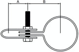 Rohrverbinder | Gitterhalter einfach für Ø 26,9 mm | 170A27