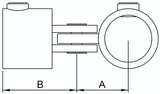 Rohrverbinder | Gelenkstück einfach für Ø 26,9 mm | 173A27