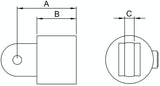 Rohrverbinder | Gelenkhalter für Ø 60,3 mm | 173FE60